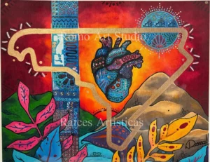 Litografía Seriada Corazonistas de Carrera por Romo Art | Obra en Canvas de Alta Definición