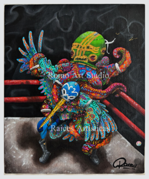 Litografía Gran Formato Lucha de Egos por Romo Art | Impresión Digital