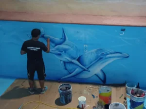 artenix mural ballena