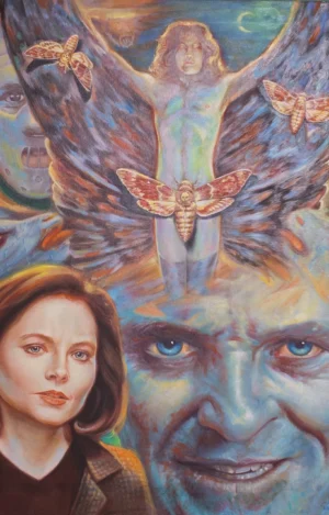 Pintura al Óleo Inspirada en El Silencio de los Inocentes | Arte Original